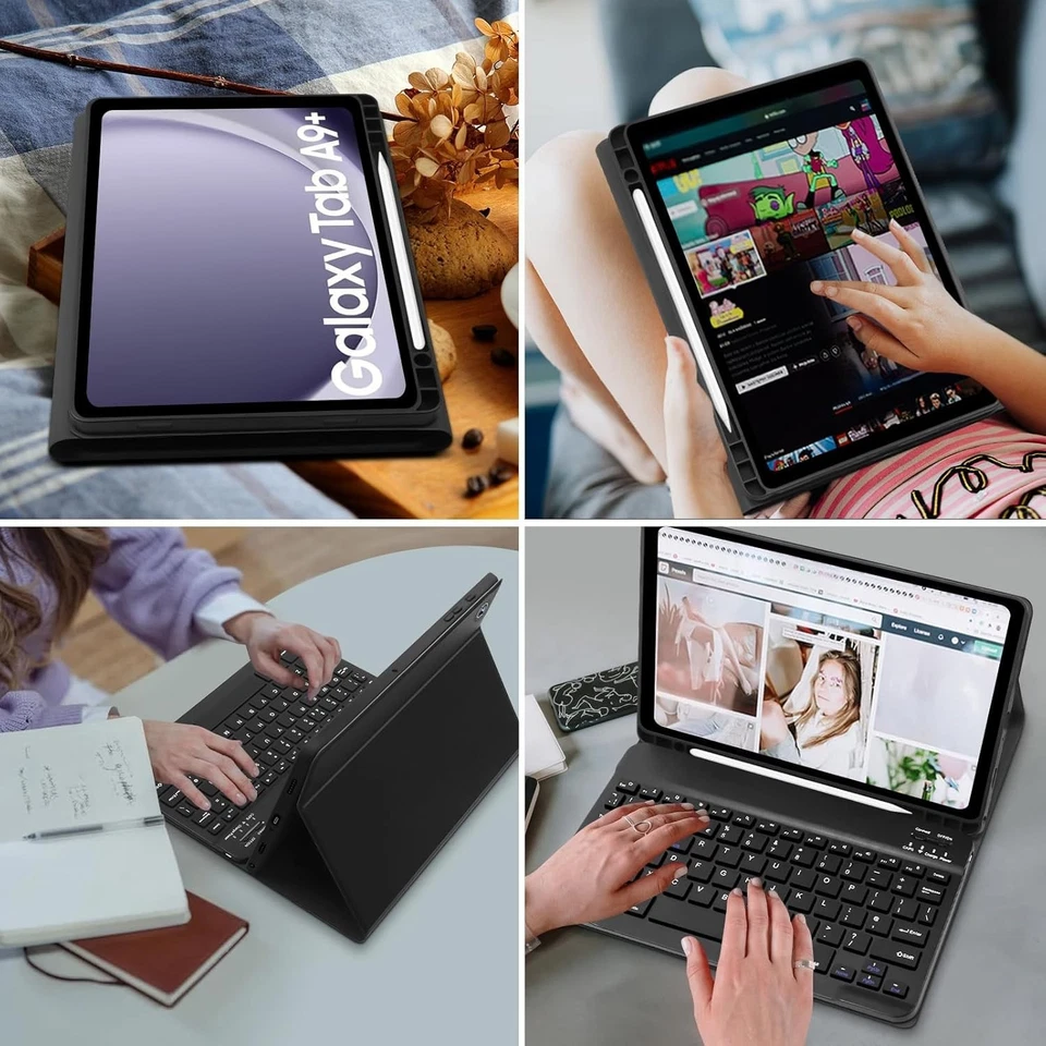 Keyboards for Samsung Tab A9 Plus SM-X216 X210 11 Inch 2023 Magnetic Tablet Cove - Image 3 of 4