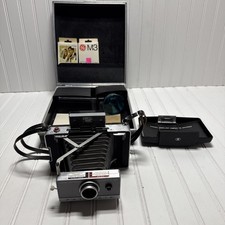 Vintage Polaroid Automatic 100 Land camera with documentation And Case