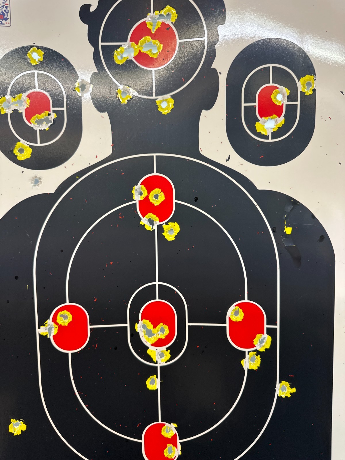 Shell Impact Target Splatter Target, Reactive Silhouette Impact Target, M 12x18