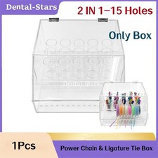 Dental Orthodontic 2 in 1 Power Chain  Ligature Tie Organizer Storage Box Case