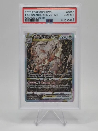 Hisuian Zoroark VSTAR GG56/GG70 SWSH: Crown Zenith: Galarian Gallery Holo PSA 10