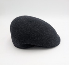 Scala Hat Flat Cap Fitted Mens Size M Gray Wo...