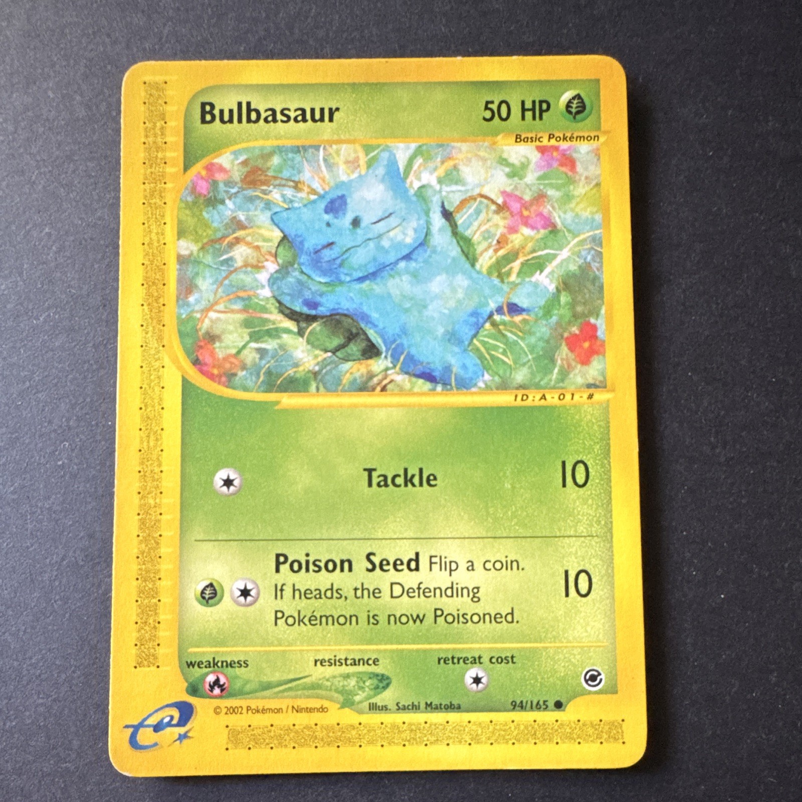 Pokémon TCG Bulbasaur Expedition Base Set, Card 94/165, Regular Common - LP