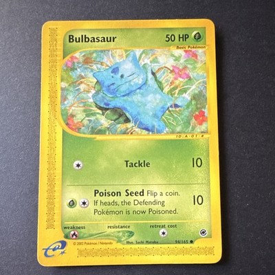 Pokémon TCG Bulbasaur Expedition Base Set, Card 94/165, Regular Common - LP