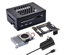 Active GeeekPi Metal Case for Raspberry Pi 5 with Official Pi 5 Cooler N04 M.2 N