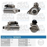 Meat & Doria Anlasser Starter 1.5 Kw FüR VW Polo 1.2 TSI 16V 1.4 TDI T-ROC Golf