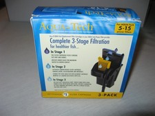 AquaTech EZ-Change 1 Filter Cartridge for 5-15 Power Filters Aquarium 3 Pack