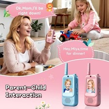 Use Kids Walkie Talkies Auto Connect 1-on-1 Pairing Phone Style Video Chat US