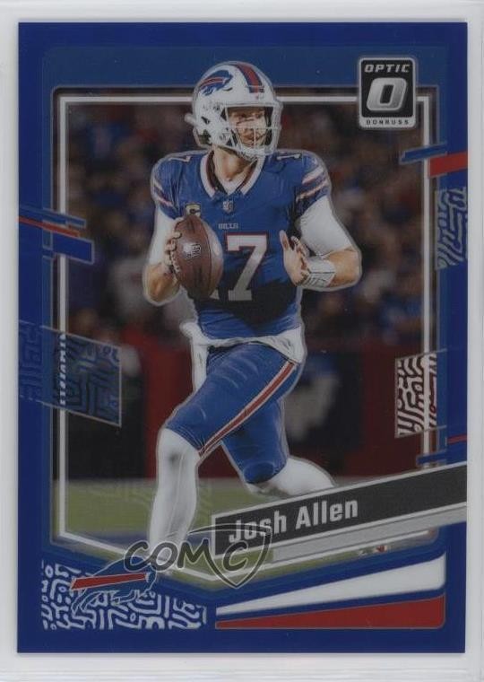 2023 Panini Donruss Optic Blue Prizm 72/199 Josh Allen #22 6e0