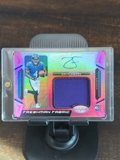 2023 Panini Certified - Freshman Fabric Signatures Zay Flowers Mirror Pink /75
