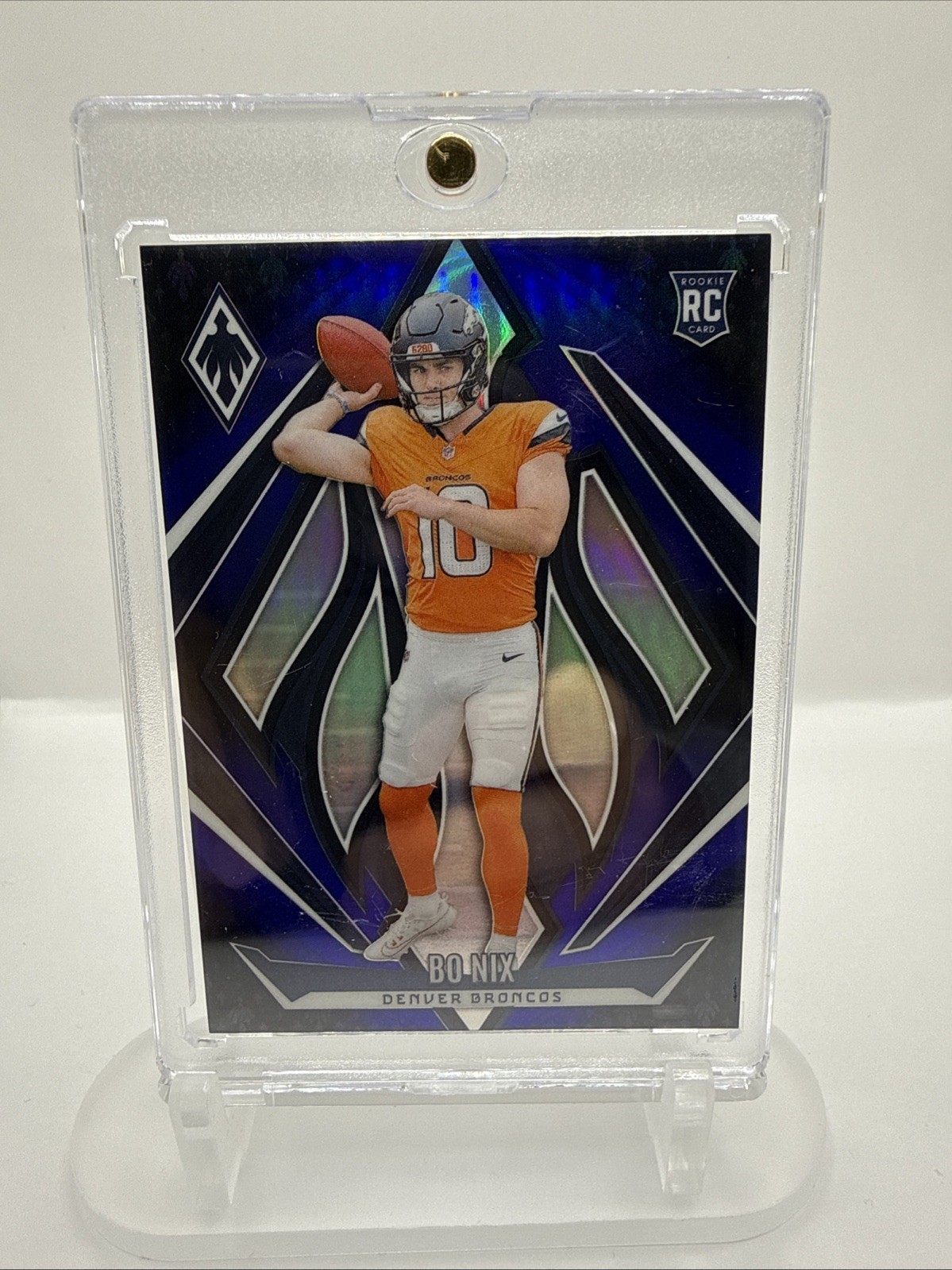 2024 Panini Phoenix - Rookies Bo Nix #159 Blue Fade /249 (RC)
