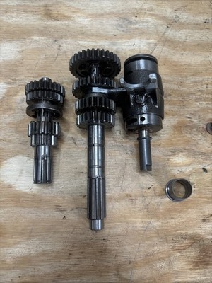 1985 Honda ATC110 Transmission Main Counter Shaft Gear Shift Drum Cam Forks