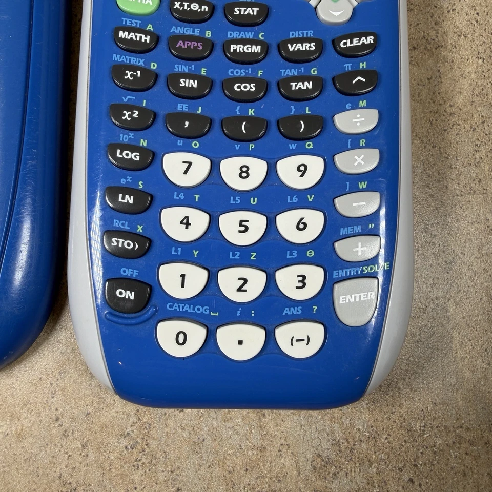 Texas Instruments TI-84 Plus Silver Edition Graphing Calculator Blue Tested - Image 4 of 4