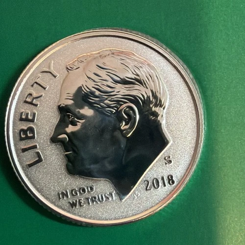 2018 S Roosevelt Dime Reverse Silver Proof Key Date 10C