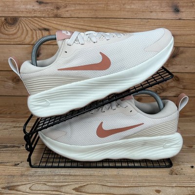 Nike Turnschuhe Damen Größe UK 6,5 Promina Pearl White Beige Laufen Fitnessschuhe