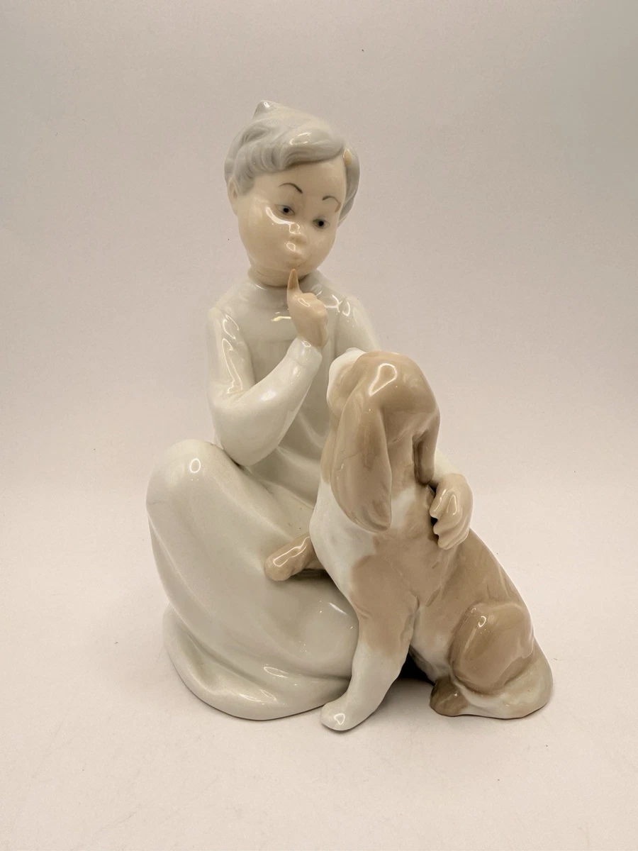 Lladr√≥ Lladro Boy With Dog for sale | eBay