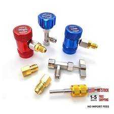 R1234yf Ac Adapter Tool Kit Quick Couplers Highlow Set With Self-sealing R1234yf Ac Adapter Tool Kit Quick Couplers Highlow Set With Self-sealing