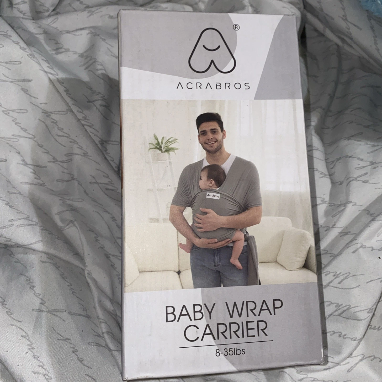 Acra Bros Baby Wrap Carrier Gray Color Hands Free NIB