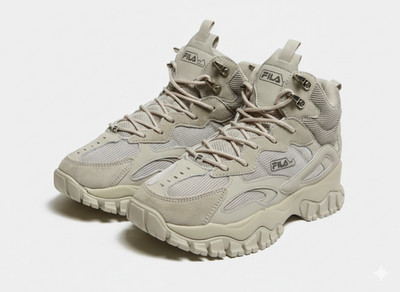 Men's FILA Ray Tracer TR 2 MID Shoes Retro Silver Birch Size 13