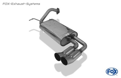 Racing System (With Sound-Pipe) Mitsubishi COLT Cjo Bj.92-03 2x76 DTM