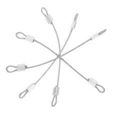 4pcs Safety Cable Lock Coated Safety Cable for Ceiling Fan Accessories Lock