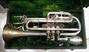 1913 C G Conn New Invention Circus Bore Bb/A Cornet Wonder