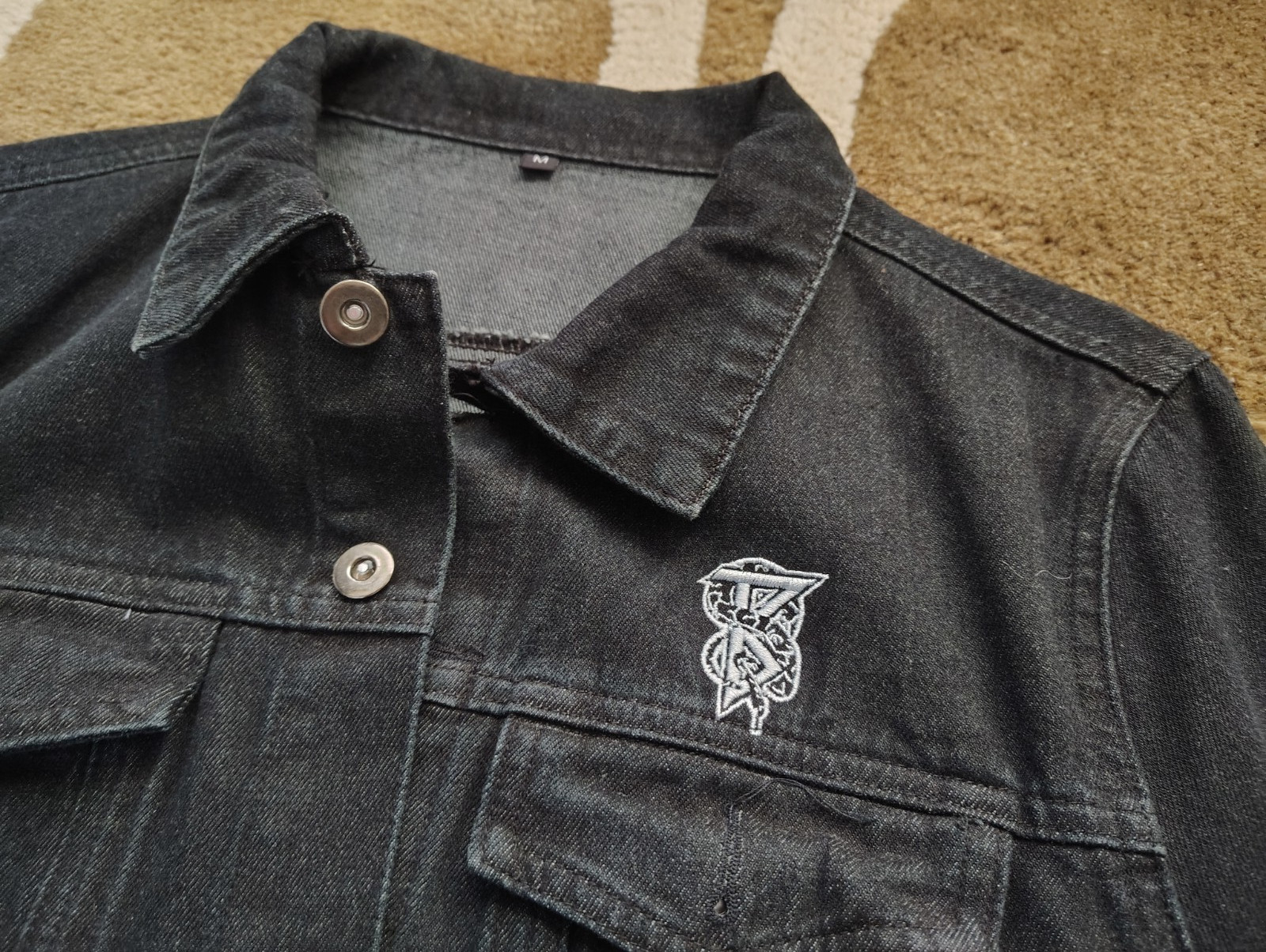 Beartooth Black Denim Jacket - Medium - image 2