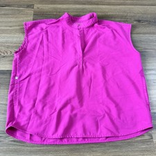 Figs Womens Rafaela Boxy Fit Scrub Top Shirt Pink Raspberry Sorbet XL Oversized