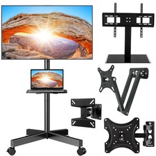 TV Stand Wall Bracket Mount 10-60 Inch Full Motion Tilt & Swivel LCD LED Trolley