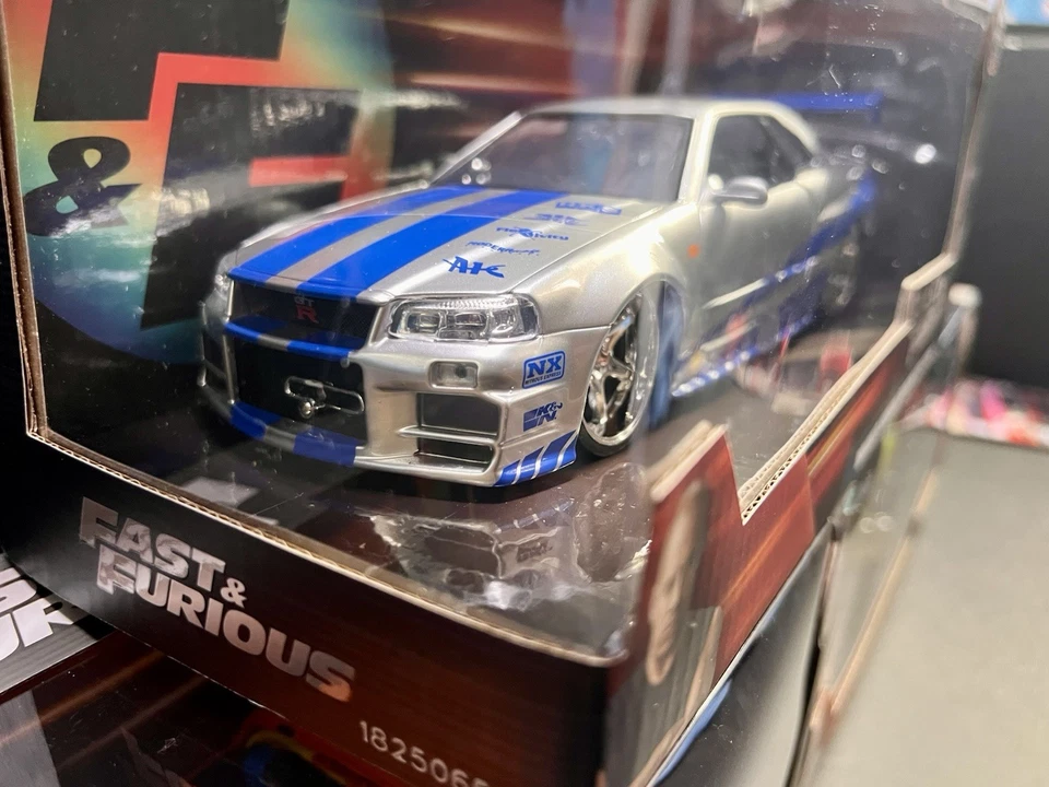 Jada 1:24 Fast & Furious Brian's Mitsubishi Evolution VII Supra Skyline Lot Of 3 - Image 4 of 4