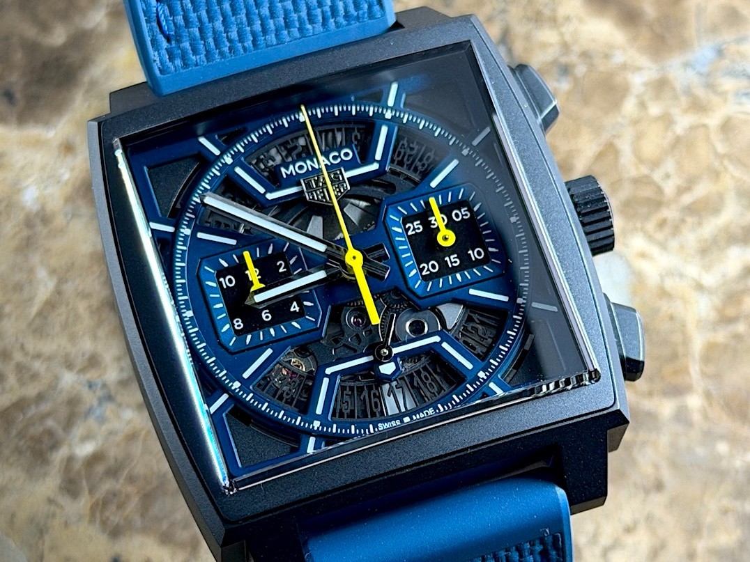 TAG Heuer Monaco Titanium Black DLC 39mm Automatic Blue with