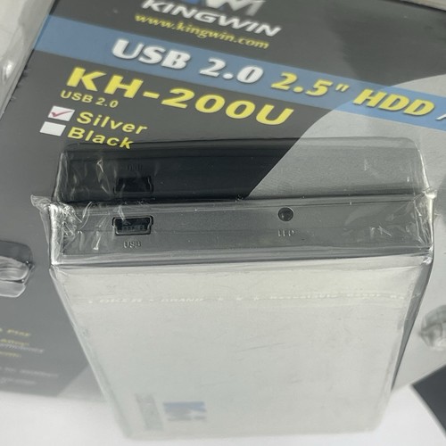 KINGWIN KH-200U-BK Aleación de Aluminio 2.5 Plateado USB 2.0 Carcasa Externa (Nuevo) - Imagen 3 de 6