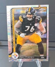 2025 Topps Chrome Football Pulsar Refractor Troy Fautanu #256