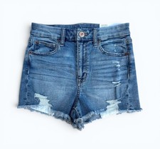 NEW American Eagle Curvy Hi-Rise Shortie Super Stretch Size 0  2