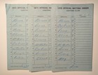 1972 California Angels game-used lineup cards (3) — photo 1