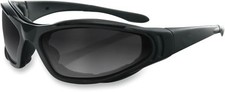 Occhiali da sole moto BOBSTER Road Hog II convertibili neri tinta ambra trasparente