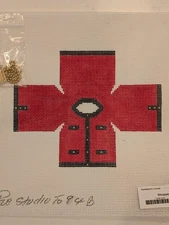 Shopper Topper by the Studio Midwest  Needlepoint canvas with hardware