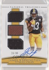 2018 Panini National Treasures 26/99 James Washington #RST-JW Auto 6fs