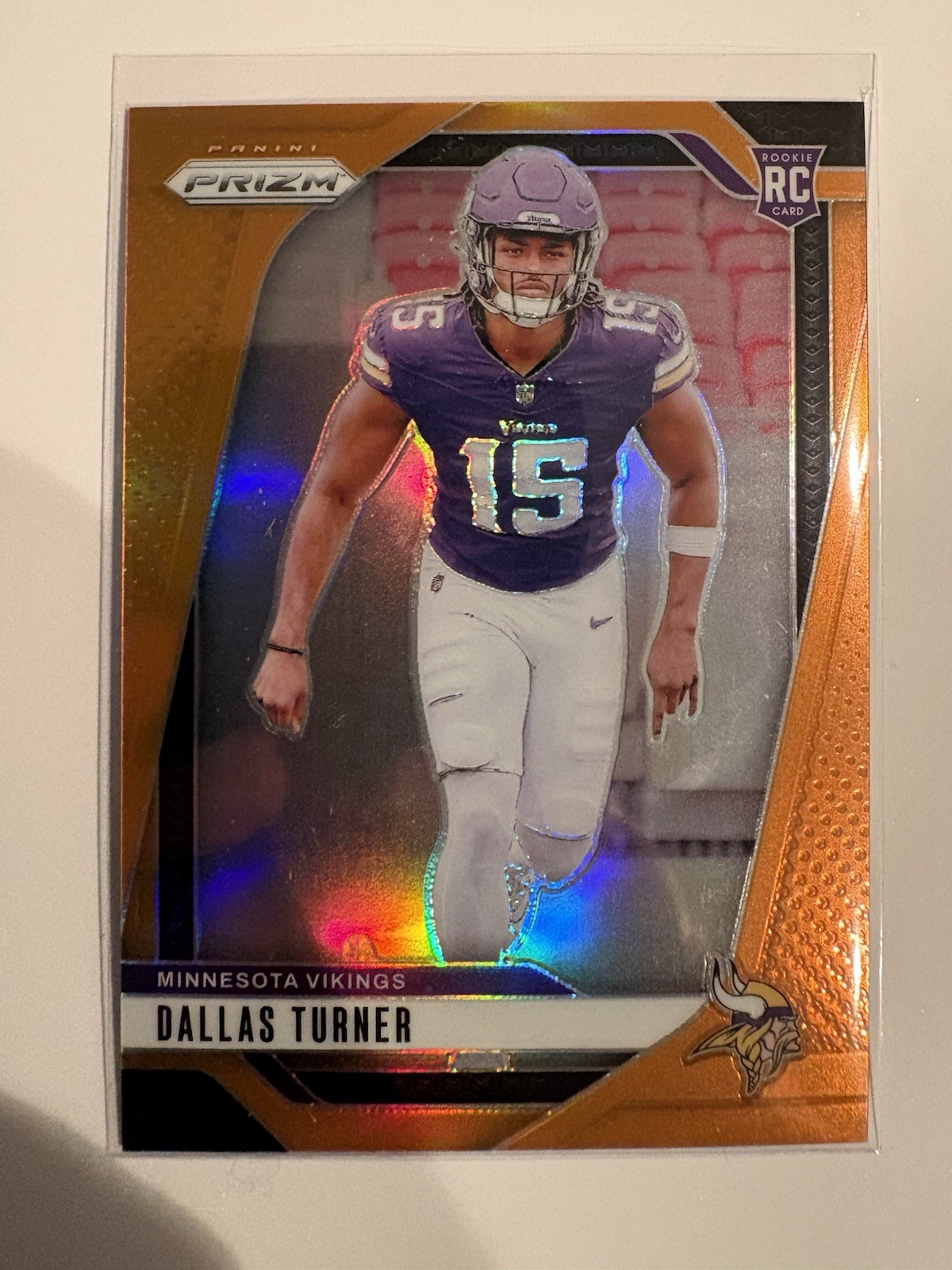 2024 Panini Prizm - Rookies Dallas Turner #324 Orange Prizm /249 (RC)