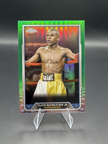 Floyd Mayweather Jr. [Green Refractor] #33 2024 Topps Chrome card