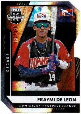 2021 Panini Elite Extra Edition Decade #177 Fraymi De Leon Die Cut 135/999