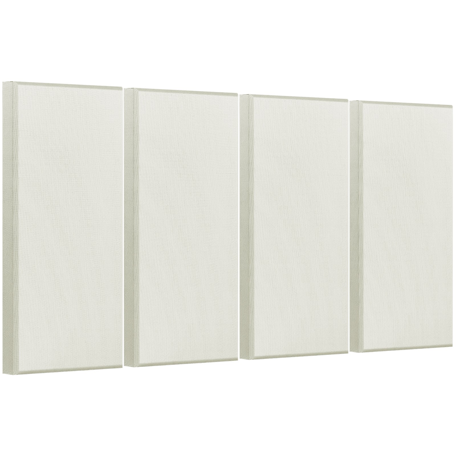 Panneau acoustique mural de salon beige lot de 4 dalles de studio 60x30x5cm insonorisantes