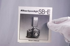 Nikon Speedlight SB-E Flash Owner's Manual EN 7207001