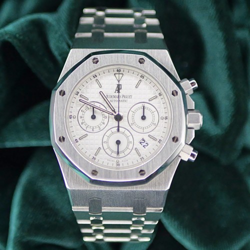 Audemars Piguet Royal Oak Chronograph White Dial Steel MINT CO...