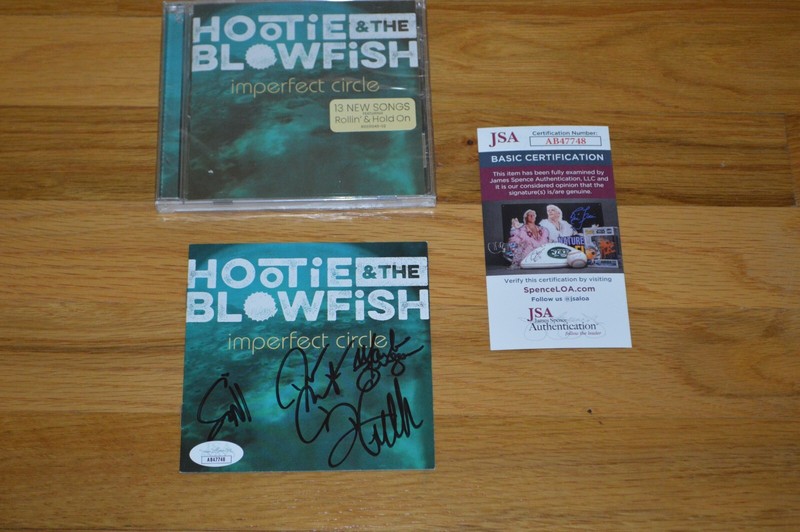 Hootie & The Blowfish ~ Band Signed "Imperfect Circle"  CD Booklet with JSA COA