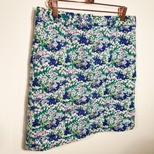 NWT Talbot s Floral Denim Skirt
