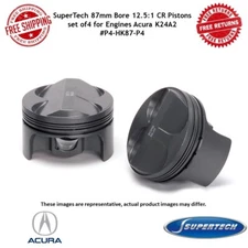 SuperTech P4-HK87-P4 87mm Bore 12.5:1 CR Pistons set of 4 for Acura K24A2