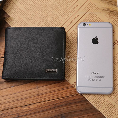 Genuine Mens Leather Wallet Cowhide Coin Purse Wallet Multiple Card Slots New OZ - Picture 8 of 10