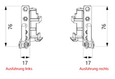 Maco Ecklager Falzecklager DT130 Holz 18/12 links 52704 52703 54710 54711