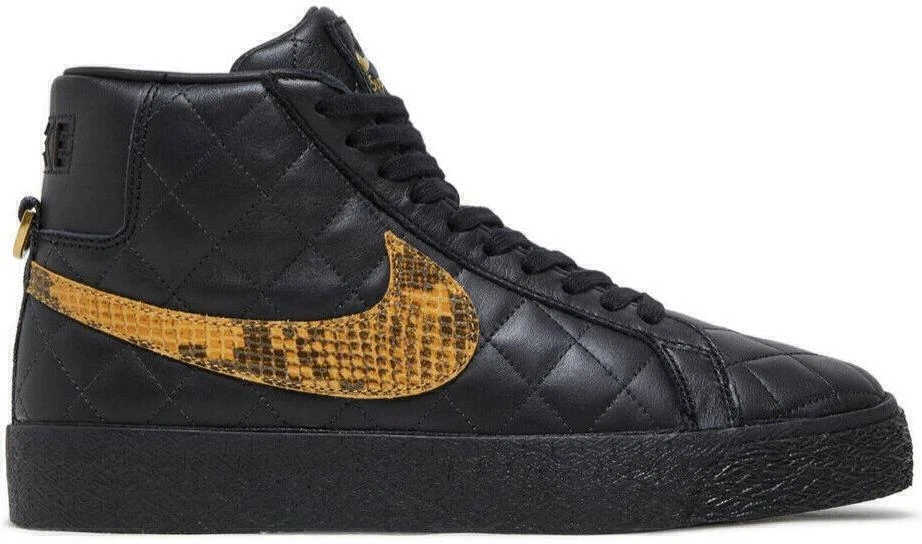 Nike Supreme x Zoom Blazer QS SB Mid Black Snakeskin for  display picture 3
